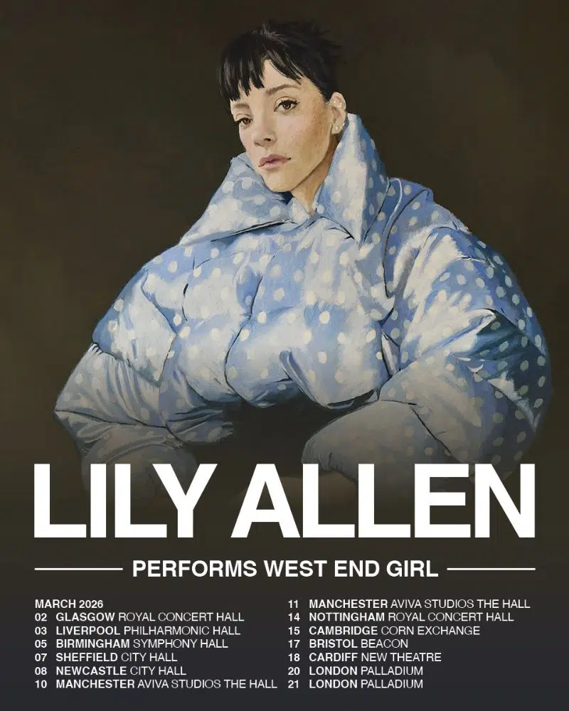 Lily Allen Announces 2026 UK Tour Performing Entire ‘West End Girl’ Album