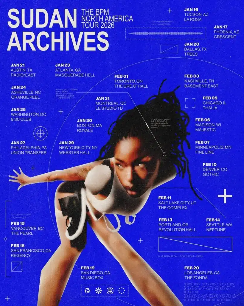 Sudan Archives Announces 2026 Tour and New Album The BPM