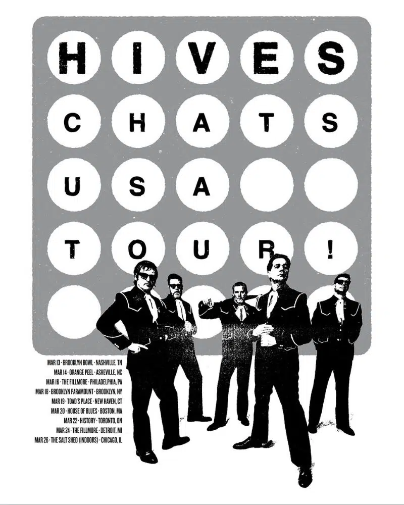 The Hives Announce 2026 Tour Dates with The Chats