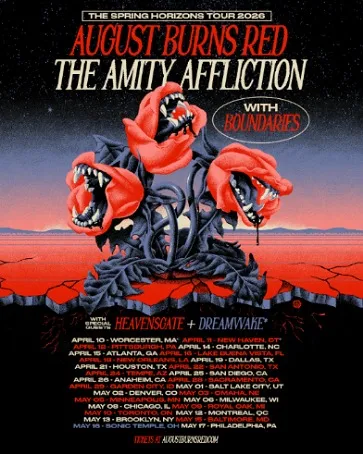 August Burns Red and The Amity Affliction Announce Co-Headlining “Spring Horizons Tour” for 2026