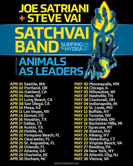 SATCHVAI Band Unleashes a New Era With “Dancing” and Announces Massive 2026 North American Tour