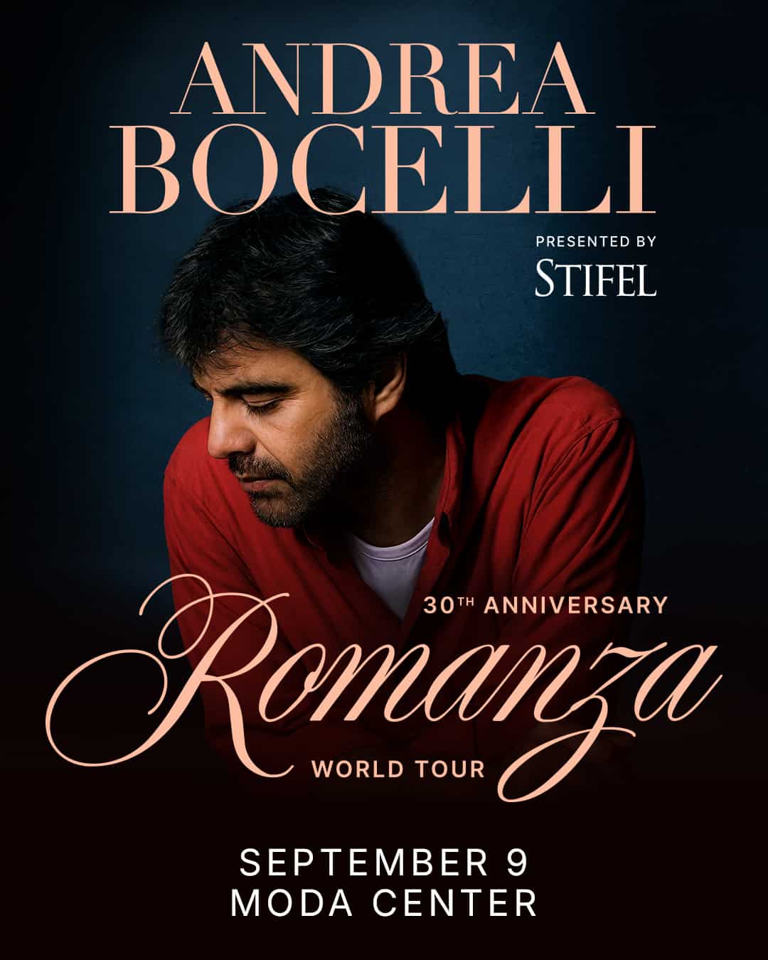 Andrea Bocelli Brings His Romanza 30th Anniversary Tour to Portland