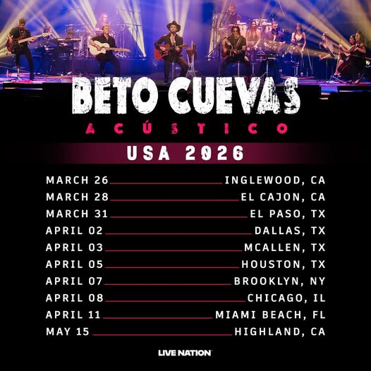Beto Cuevas Announces “Gira Acústica USA 2026”
