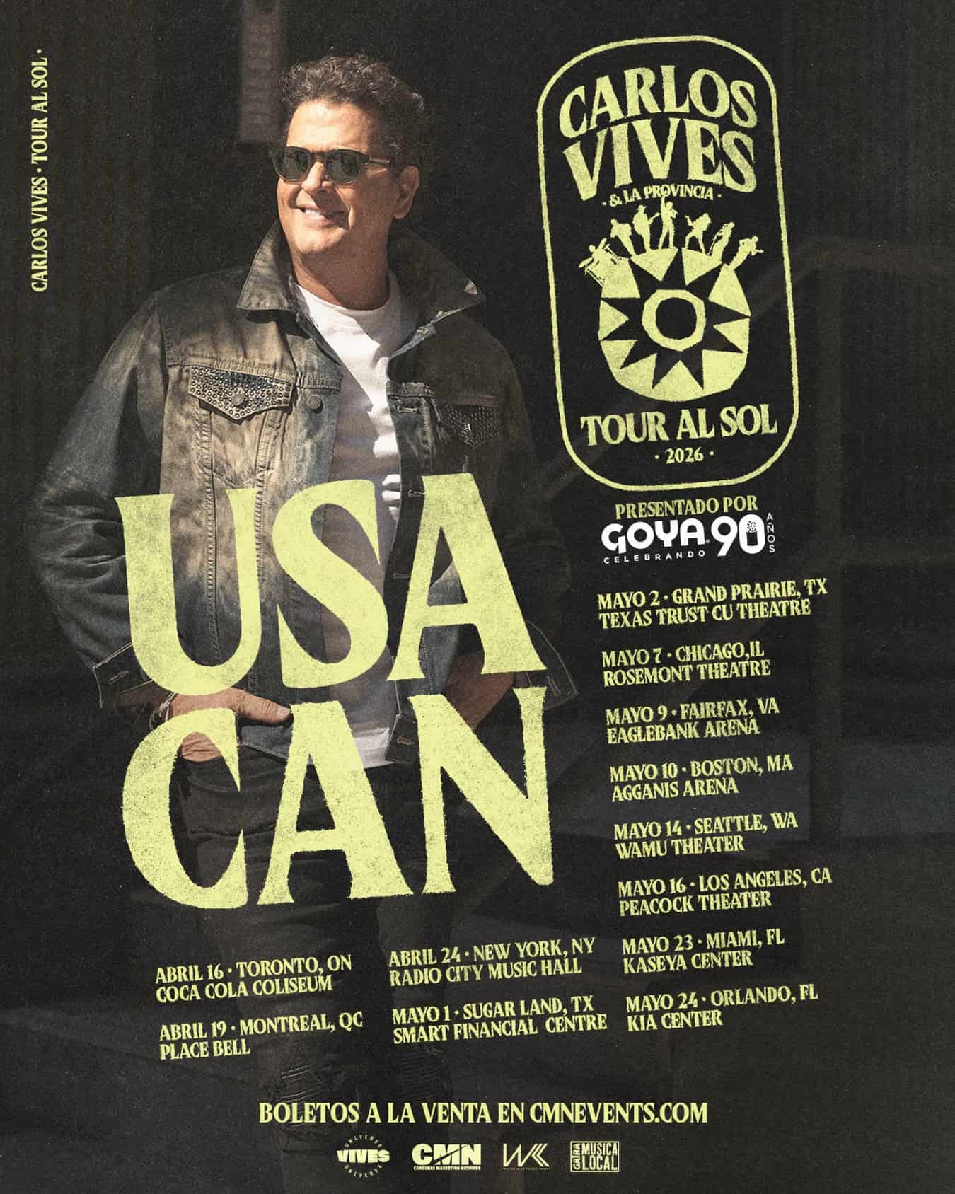 Carlos Vives & La Provincia Announce “Al Sol Tour 2026”: A Celebration of Latin Music Across North America
