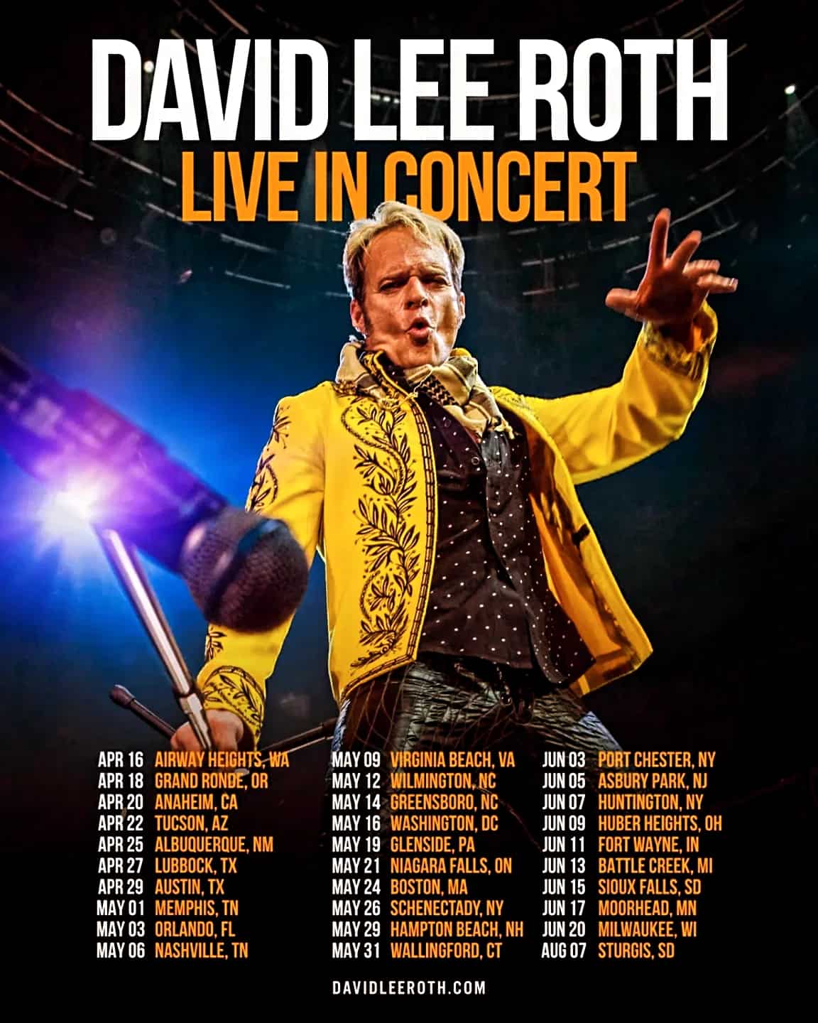 David Lee Roth: Live in Concert — A High-Voltage Tour Across North America