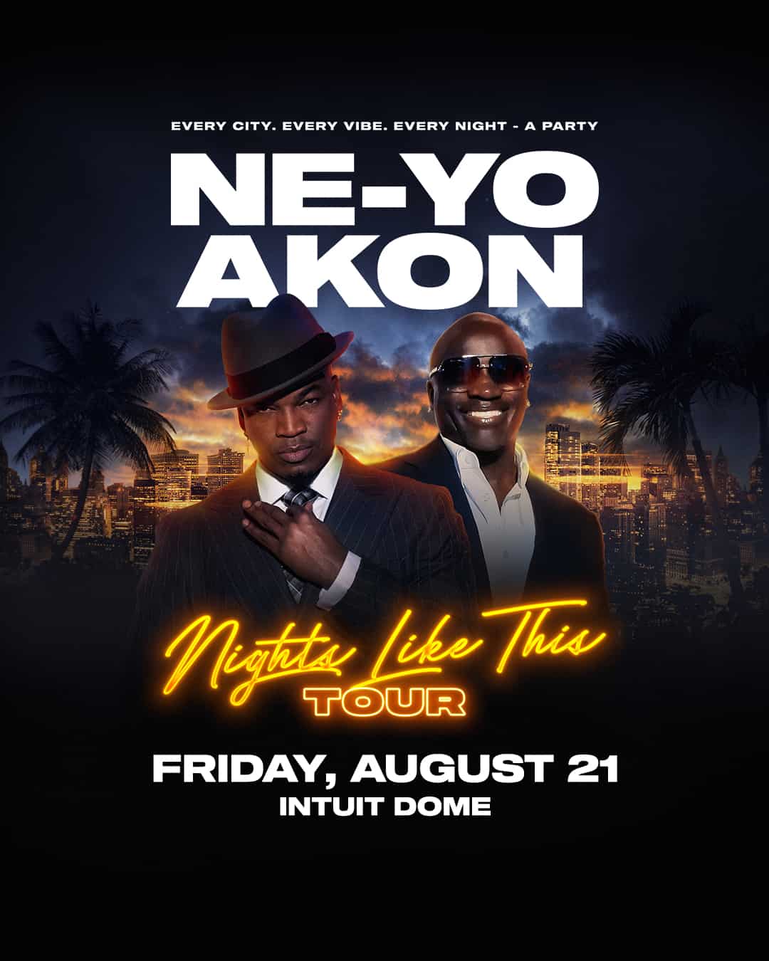 NE-YO and AKON Bring the Ultimate R&B Party to Intuit Dome with the “Nights Like This Tour”