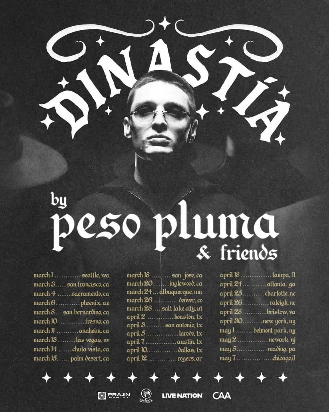 Peso Pluma Launches 2026 With “Dinastía” Tour 2026 : A New Era of Regional Mexican on the Global Stage